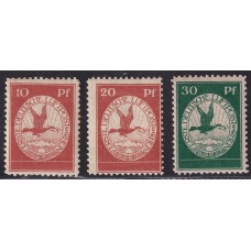 ALEMANIA 1912 Yv AEREO A/C SERIE COMPLETA DE ESTAMPILLAS NUEVAS CON GOMA RARAS 73 €